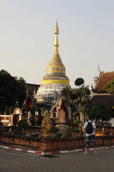 Thaïlande Chiang Mai Temple Bouddhiste Ville — Photo