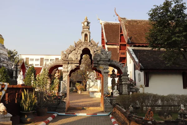 Tailandia Chiang Mai Templo Budista Ciudad — Foto de Stock