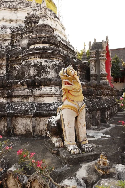 清迈一座城市的佛寺 — 图库照片