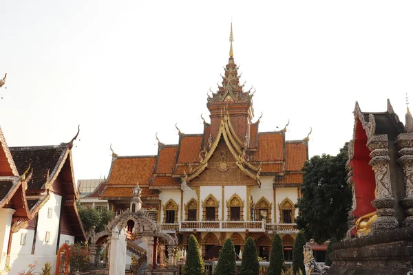 Thailandia Chiang Mai Tempio Buddista Città — Foto Stock