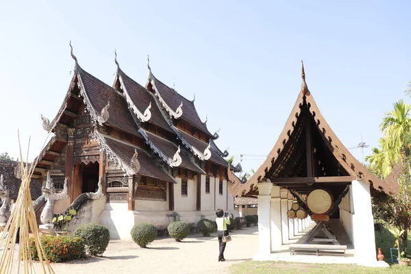 清迈一座城市的佛寺 — 图库照片