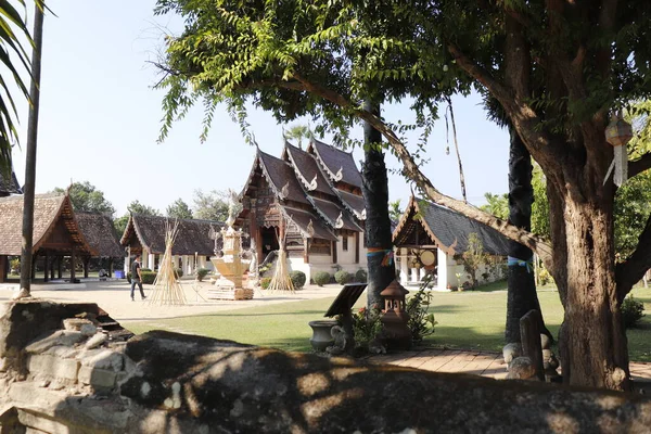 Thaïlande Chiang Mai Temple Bouddhiste Ville — Photo