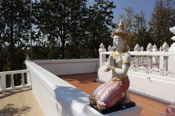 Thaiföld Chiang Mai Vagyok Egy Városi Buddhista Templom — Stock Fotó