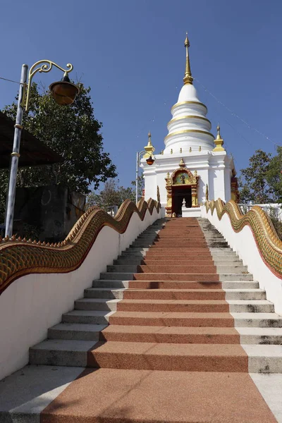 Tailândia Chiang Mai Uma Vista Templo Budista Cidade — Fotografia de Stock