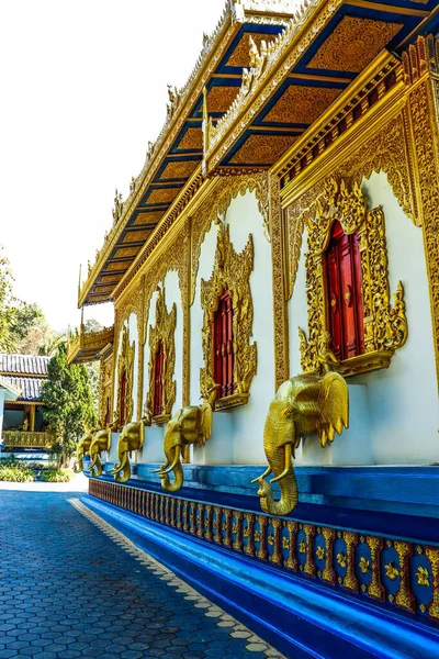 Thajsko Chiang Mai Pohled Buddhistický Chrám Města — Stock fotografie