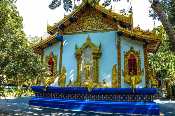 Таиланд Чиангмай Вид Городской Буддийский Храм — стоковое фото
