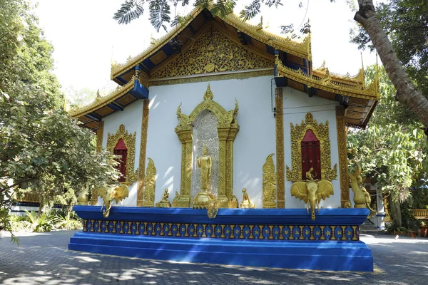 Tailandia Chiang Mai Una Vista Del Templo Budista Ciudad — Foto de Stock