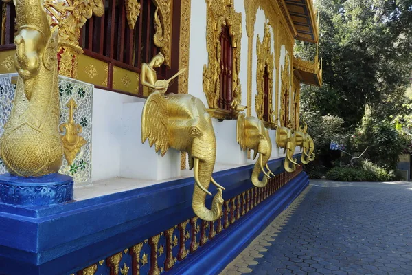 Thailandia Chiang Mai Una Vista Del Tempio Buddista Della Città — Foto Stock