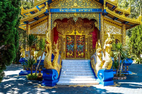 Таиланд Чиангмай Вид Городской Буддийский Храм — стоковое фото