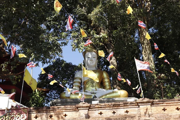 Thaïlande Chiang Mai Une Vue Temple Wat Doi Suthep — Photo