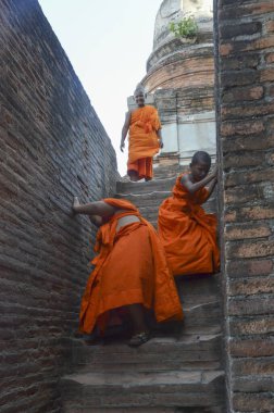Tayland. Chiang Mai. Wat Phra Singh tapınağının manzarası..