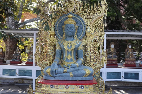 Tailandia Chiang Mai Una Vista Del Templo Wat Doi Suthep — Foto de Stock