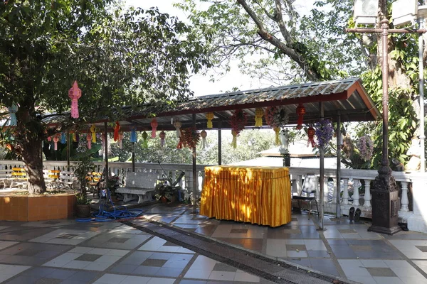 Tailândia Chiang Mai Uma Vista Templo Wat Doi Suthep — Fotografia de Stock