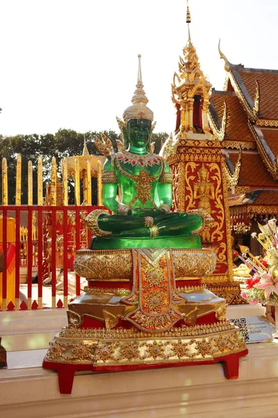 Thajsko Chiang Mai Pohled Chrám Wat Doi Suthep — Stock fotografie