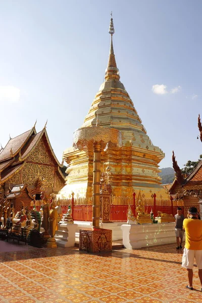 Thailand Det Chiang Mai Utsikt Över Wat Doi Suthep Templet — Stockfoto