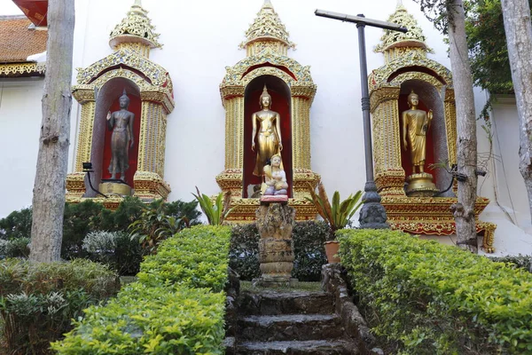 Thaïlande Chiang Mai Une Vue Temple Wat Doi Suthep — Photo