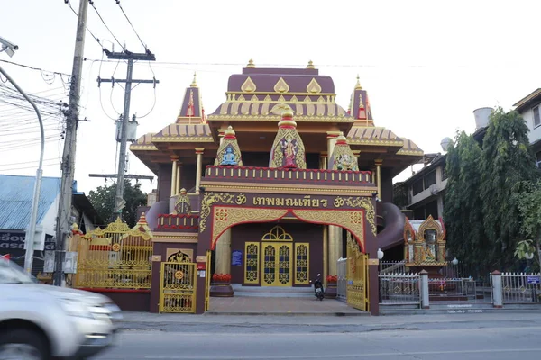 Thailand Det Chiang Mai Utsikt Över Stadens Buddisttempel — Stockfoto