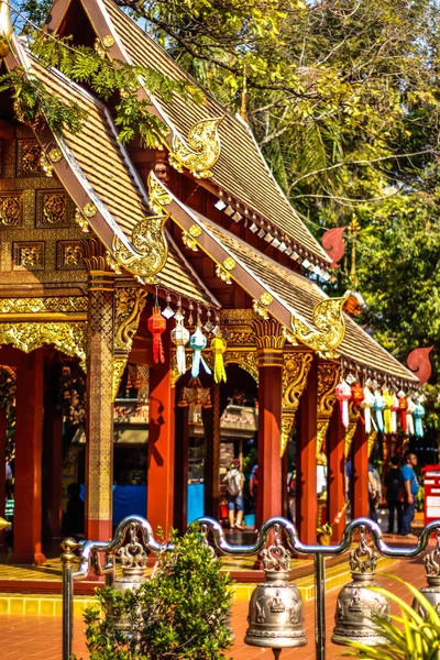 Tailândia Chiang Mai Uma Vista Templo Wat Phra Singh — Fotografia de Stock