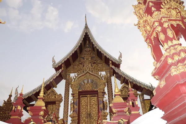 Tayland Chiang Mai Budist Tapınağı Manzarası — Stok fotoğraf