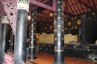 Tayland. Chiang Mai. Wat Chedi Luang Tapınağı manzarası.