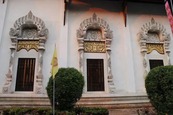 Tailandia Chiang Mai Una Vista Del Templo Wat Chedi Luang — Foto de Stock