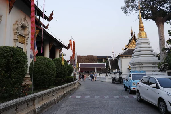 Thailandia Chiang Mai Una Vista Del Tempio Wat Chedi Luang — Foto Stock