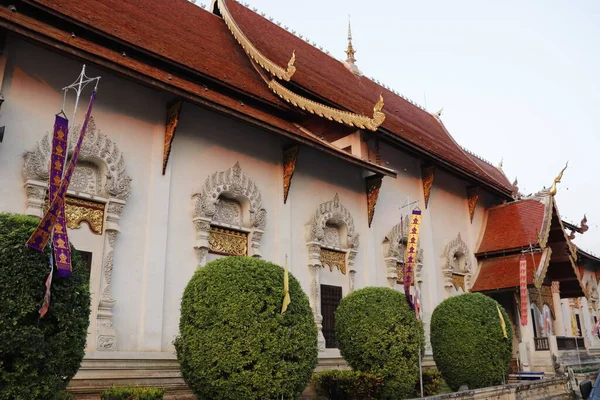 Thailandia Chiang Mai Una Vista Del Tempio Wat Chedi Luang — Foto Stock