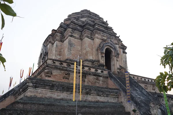 Таиланд Чиангмай Вид Храм Ват Чеди Луанг — стоковое фото