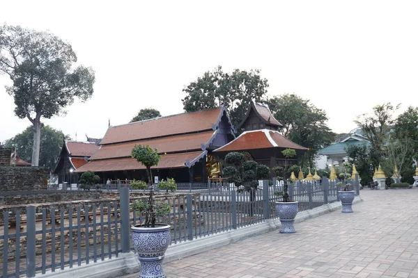 Thailand Det Chiang Mai Över Wat Chedi Luang Temple — Stockfoto