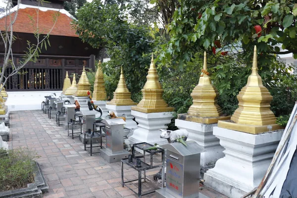 Thailand Det Chiang Mai Över Wat Chedi Luang Temple — Stockfoto