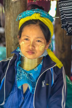 Tayland. Chiang Mai. Zürafalar Kadın Köyü