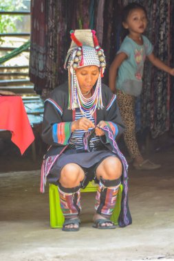 Tayland. Chiang Mai. Zürafalar Kadın Köyü