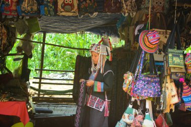 Tayland. Chiang Mai. Zürafalar Kadın Köyü