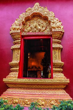 Tayland. Chiang Mai. Wat Sri Suphan 'ın manzarası, Gümüş Tapınak.