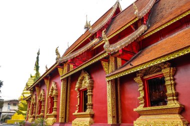 Tayland. Chiang Mai. Wat Sri Suphan 'ın manzarası, Gümüş Tapınak.