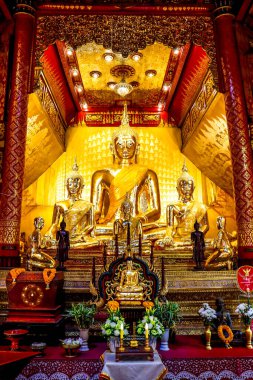 Tayland. Chiang Mai. Wat Sri Suphan 'ın manzarası, Gümüş Tapınak.