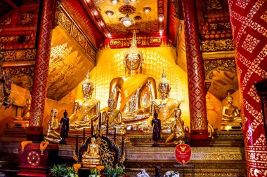 Tayland. Chiang Mai. Wat Sri Suphan 'ın manzarası, Gümüş Tapınak.