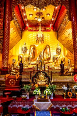 Tayland. Chiang Mai. Wat Sri Suphan 'ın manzarası, Gümüş Tapınak.