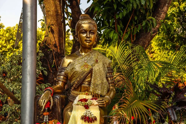 Ταϊλάνδη Τσιάνγκ Μάι Άποψη Του Wat Sri Suphan Ασημένιος Ναός — Φωτογραφία Αρχείου