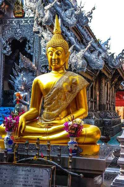 Tailandia Chiang Mai Una Vista Del Wat Sri Suphan Templo — Foto de Stock