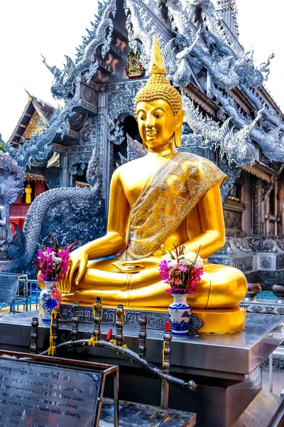 Tailandia Chiang Mai Una Vista Del Wat Sri Suphan Templo — Foto de Stock