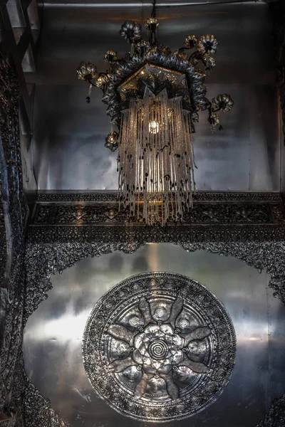 Tayland. Chiang Mai. Wat Sri Suphan 'ın manzarası, Gümüş Tapınak.