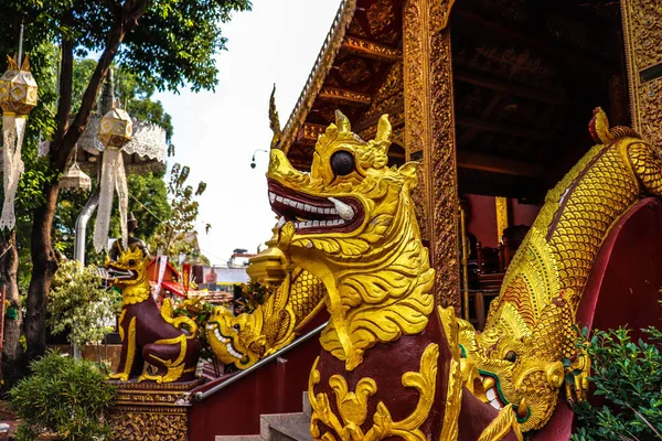 Tailândia Chiang Mai Uma Vista Wat Sri Suphan Templo Prata — Fotografia de Stock