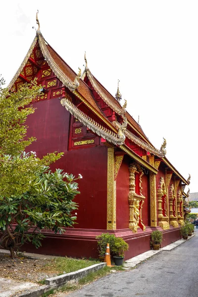 Thailand Chiang Mai Blick Auf Den Wat Sri Suphan Den — Stockfoto