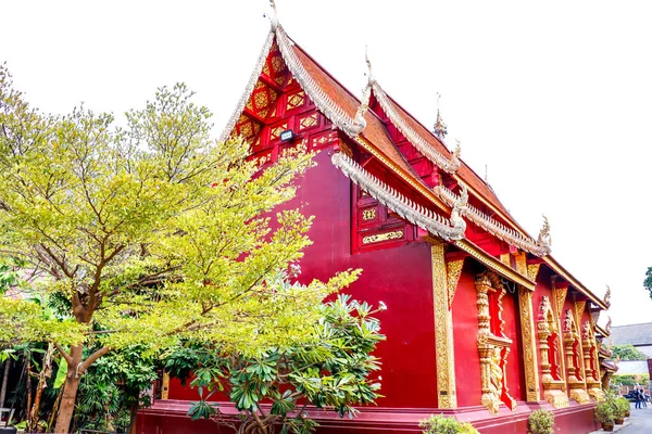 Thailand Det Chiang Mai Över Wat Sri Suphan Silvertemplet — Stockfoto