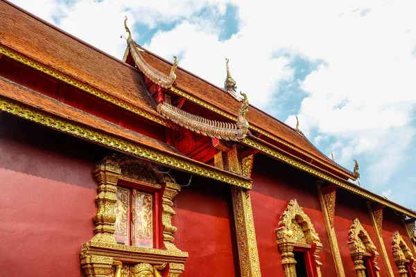 Tayland Chiang Mai Wat Sri Suphan Manzarası Gümüş Tapınak — Stok fotoğraf