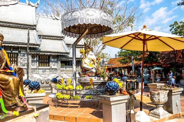 Tailandia Chiang Mai Una Vista Del Wat Sri Suphan Templo —  Fotos de Stock