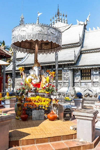 Tailandia Chiang Mai Una Vista Del Wat Sri Suphan Templo —  Fotos de Stock