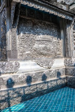 Tayland. Chiang Mai. Wat Sri Suphan 'ın manzarası, Gümüş Tapınak.