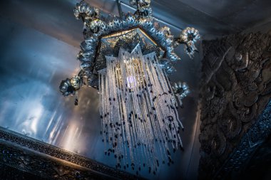 Tayland. Chiang Mai. Wat Sri Suphan 'ın manzarası, Gümüş Tapınak.